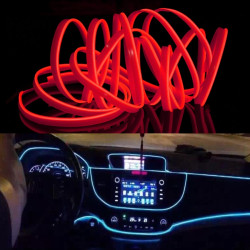 2M Cold Light Flexible LED Strip Light For Car Decoration Red Light