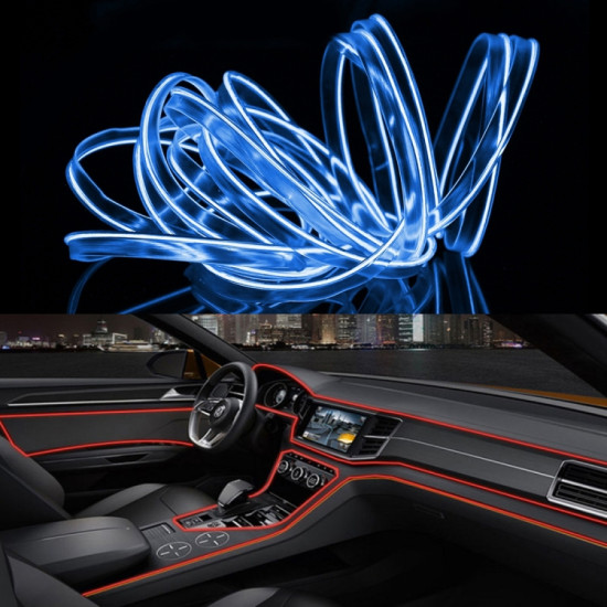 3m Cold Light Flexible LED Strip Light For Car Decoration Blue Light
