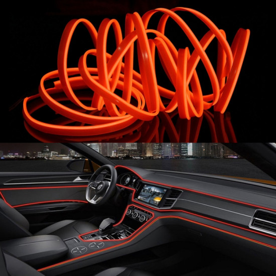 3m Cold Light Flexible LED Strip Light For Car Decoration Orange Light