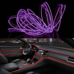3m Cold Light Flexible LED Strip Light For Car Decoration Purple Light