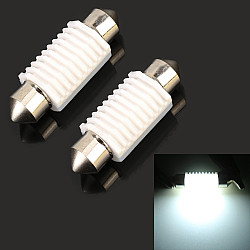 2 PCS 36mm DC12V 1 7W 6000K 135LM 2LEDs SMD 3030 Car Reading Lamp with Decoder