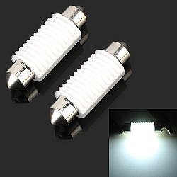 2 PCS 39mm DC12V 1 7W 6000K 135LM 2LEDs SMD 3030 Car Reading Lamp with Decoder