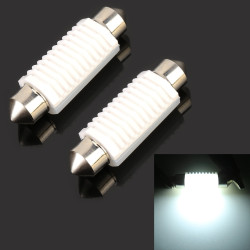 2 PCS 41mm DC12V 1 7W 6000K 135LM 2LEDs SMD 3030 Car Reading Lamp with Decoder