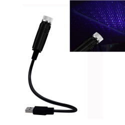 Car USB Star Dome Projector Hose Light Constantly Bright Version Purple Blue