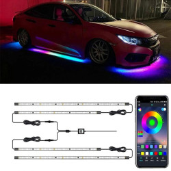 Car Modification Symphony Voice Control LED Chassis Lights Specification 2 x 90cm 2 x 120cm