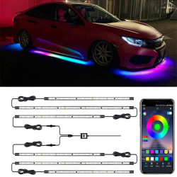 Car Modification Symphony Voice Control LED Chassis Lights Specification 4 x 60cm 2 x 90cm