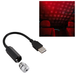 USB Interface Household and Car 360 degree Bending Atmosphere Light Light Color Red