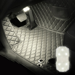 Car Colorful Voice activated Reading Touch Atmosphere Light Style Touch Type White
