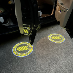 LED Infrared Induction Car Door Welcome Light Night Projection Ambient Light Specification Honor Yellow 1 Pair Box