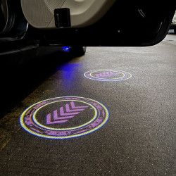 LED Infrared Induction Car Door Welcome Light Night Projection Ambient Light Specification Honor Purple 1 Pair Box