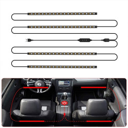 SKS JZ 10 Symphony Car USB Foot Atmosphere Light 76 Lights