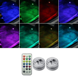 Car Modification Wireless Colorful Remote Control Atmosphere Light Specification 2 Lights 1 RC