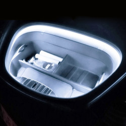 Tesla Front Trunk LED Ambient Light Strip Size For 18 20 Model X White Light