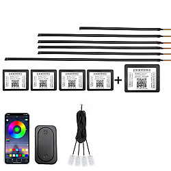 10 in 1 Car Hidden Acrylic LED Colorful Decorative Atmosphere Light Strip