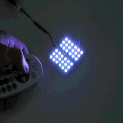 2 PCS 18W Auto Flash Strobe Fade Smooth Remote Controlled Colorful LED Roof Decorative Lamp with 36 SMD 5050 LED DC 12V