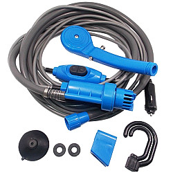 12V Portable Outdoor Car Electric Shower Sprinkler Washer (Blue)