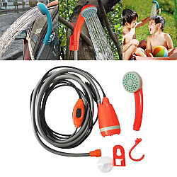 12V Portable Outdoor Universal Car Electric Shower Sprinkler Washer (Orange)