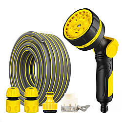 10 Functional Watering Sprinkler Head Household Water Pipe, Style: D6+4 Connector+50m 4-point Tube