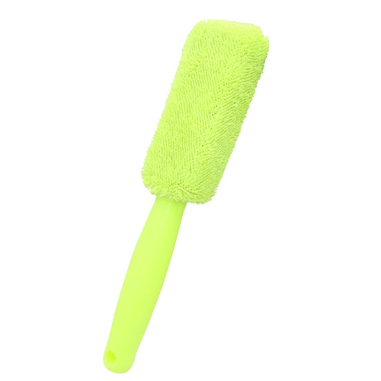 Fiber Long Shank Tire Brush(Green)