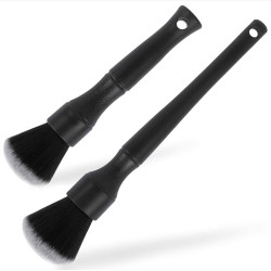 Car Air Conditioner Outlet Brush Interior Cleaning Soft Brush, Specification: Small+Large(Black)