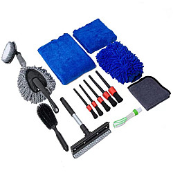 14 PCS / Set Car Wash Gloves Double-Sided Wiper Towel