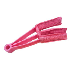 AQ-CS01 Multifunctional Car Beauty Tool Brush Air Outlet Cleaning Brush(Pink)