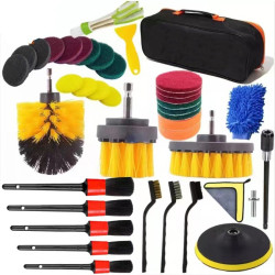 40 in 1 Car Air Conditioner Air Outlet Electric Drill Cleaning Brush