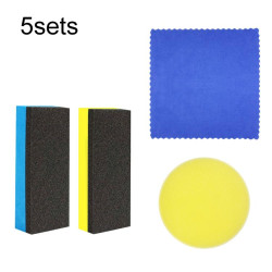5sets Car Household Metal Glass Cleaning Water-Absorbing Sponge Towel