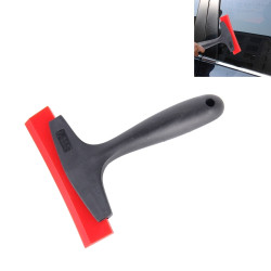 Short Handle Tendon Scraper Car Film Tools Wiper Plate Glass Cleaning Tool(Black)