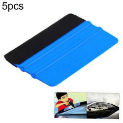 5pcs Felt Scraper Plastic Film Scraper Car Foil Cleaning Tools, Size:107cm(Blue)