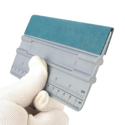 24cm With Scale Auto Film Scraper Long Square Wallpaper Scraping Tool(Dark Gray)