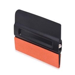 Hard ABS Car Film Scraper Imitation Buckskin Scraper With Magnetic Attraction(Black)