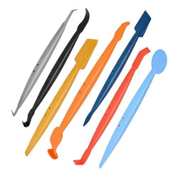 7pcs /Set Car Wrap Trimming Edge Tinting Tool Solar Film With Magnetic Squeegee Scraper Kit