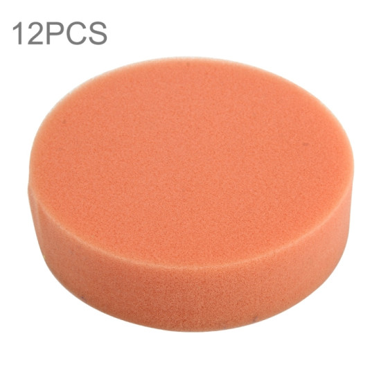 12 PCS Car Wax Sponge Round Sponge High-density Sponge, Size:9.8*9.8cm