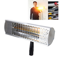 1000W Handheld Heat Light Infrared Dryer Spray Paint Heating Curing Lamp Baking Booth Heater, Cable Length: 2m EU Plug