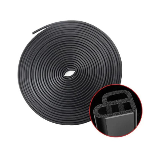 L Type 10m Car Rubber Seal Strip(Black)