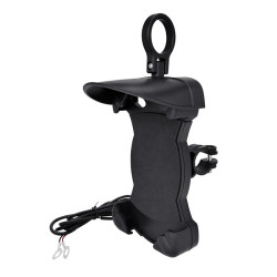 Motorcycle Sunshade Rainproof Mobile Phone Holder, Shape: Charging Handlebar Holder 18W (QC3.0)