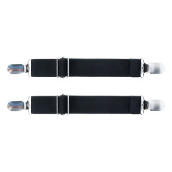 1pair Motorcycle Pant Leg Holder Multifunctional Portable Outdoor Riding Windproof Clip(Black)