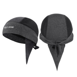 West Biking Summer Ice Silk Pirate Cap Riding Cap Men And Women Outdoor Windproof Sunscreen Headgear, Size: Free Size(Triangle Towel Gray)