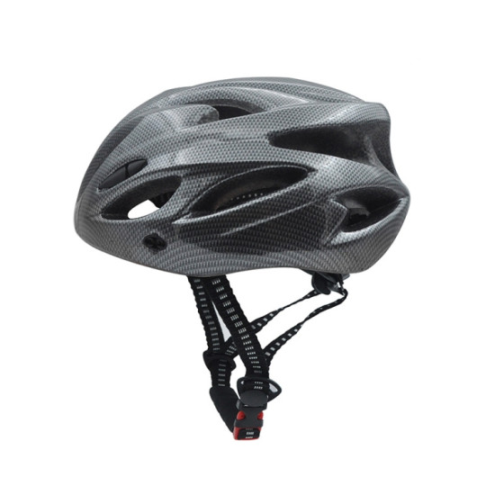 Unisex Cycling Bike One-piece Helmet (Fiber Black)