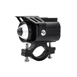 S8 Motorcycle Rearview Mirror LED Strobe Spotlight(Black)