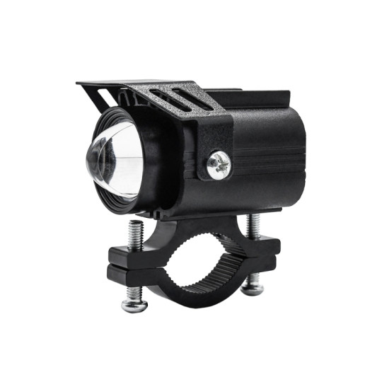 S8 Motorcycle Rearview Mirror LED Strobe Spotlight(Black)