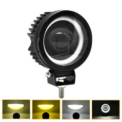 S15 Motorcycle Round Fisheye Lens Spotlight(Black)