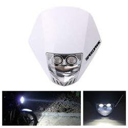 Speedpark For KTM Cross-country Motorcycle LED Headlight Grimace Headlamp Assembly(White)