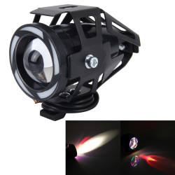 U7 10W 1000LM LED Waterproof IP67 Headlamp Light with Angel Eyes Light for Motorcycle / SUV, DC 12V
