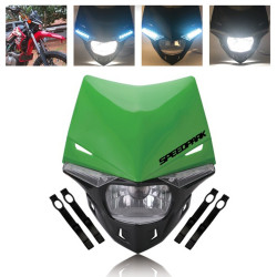 Speedpark Cross-country Motorcycle LED Headlight Headlamp Assembly for KTM(Green)