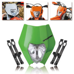 Speedpark Cross-country Motorcycle LED Headlight Grimace Headlamp for KTM (Green)