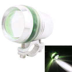 MZ 10W 900LM White Light 6500K 1-LED 3-Mode Wired Motorcycle Headlamp, Wire Length:40cm, DC 12V-24V(Green)