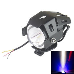 U5 125W 3000LM CREE-RGB LED Waterproof IP67 Headlamp Light with Angel Eyes Light for Motorcycle / SUV, DC 12V-80V