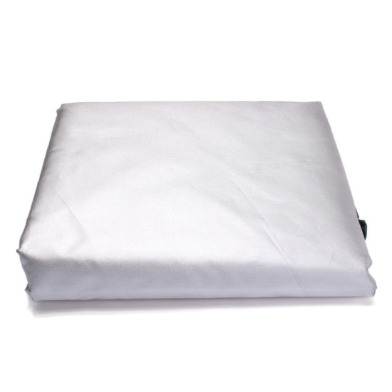 Outdoor Snowmobile Waterproof And Dustproof Cover UV Protection Winter Motorcycle Cover, Size: 330x130x121cm(Silver)